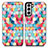 Coque Portefeuille Motif Fantaisie Livre Cuir Etui Clapet S02D pour Samsung Galaxy S21 5G Colorful