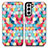 Coque Portefeuille Motif Fantaisie Livre Cuir Etui Clapet S02D pour Samsung Galaxy S21 FE 5G Colorful