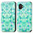 Coque Portefeuille Motif Fantaisie Livre Cuir Etui Clapet S02D pour Samsung Galaxy XCover 6 Pro 5G Vert