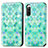 Coque Portefeuille Motif Fantaisie Livre Cuir Etui Clapet S02D pour Sony Xperia 10 IV SO-52C Vert