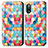 Coque Portefeuille Motif Fantaisie Livre Cuir Etui Clapet S02D pour Sony Xperia Ace II Petit