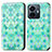 Coque Portefeuille Motif Fantaisie Livre Cuir Etui Clapet S02D pour Vivo iQOO Z6 Lite 5G Vert