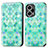 Coque Portefeuille Motif Fantaisie Livre Cuir Etui Clapet S02D pour Xiaomi Poco F5 5G Vert