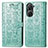 Coque Portefeuille Motif Fantaisie Livre Cuir Etui Clapet S03D pour Asus Zenfone 9 Vert