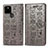 Coque Portefeuille Motif Fantaisie Livre Cuir Etui Clapet S03D pour Google Pixel 5 Gris