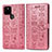 Coque Portefeuille Motif Fantaisie Livre Cuir Etui Clapet S03D pour Google Pixel 5 Rose