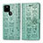 Coque Portefeuille Motif Fantaisie Livre Cuir Etui Clapet S03D pour Google Pixel 5 Vert