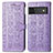 Coque Portefeuille Motif Fantaisie Livre Cuir Etui Clapet S03D pour Google Pixel 6 5G Violet