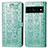 Coque Portefeuille Motif Fantaisie Livre Cuir Etui Clapet S03D pour Google Pixel 7 Pro 5G Vert