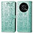 Coque Portefeuille Motif Fantaisie Livre Cuir Etui Clapet S03D pour Huawei Enjoy 50 Pro Vert