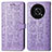 Coque Portefeuille Motif Fantaisie Livre Cuir Etui Clapet S03D pour Huawei Enjoy 50 Pro Violet