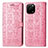 Coque Portefeuille Motif Fantaisie Livre Cuir Etui Clapet S03D pour Huawei Enjoy 50z Rose