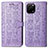 Coque Portefeuille Motif Fantaisie Livre Cuir Etui Clapet S03D pour Huawei Enjoy 50z Violet