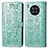 Coque Portefeuille Motif Fantaisie Livre Cuir Etui Clapet S03D pour Huawei Honor 50 Lite Vert