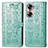 Coque Portefeuille Motif Fantaisie Livre Cuir Etui Clapet S03D pour Huawei Honor 60 5G Vert