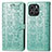 Coque Portefeuille Motif Fantaisie Livre Cuir Etui Clapet S03D pour Huawei Honor 60 SE 5G Vert