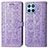 Coque Portefeuille Motif Fantaisie Livre Cuir Etui Clapet S03D pour Huawei Honor 70 Lite 5G Violet