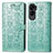 Coque Portefeuille Motif Fantaisie Livre Cuir Etui Clapet S03D pour Huawei Honor 90 Lite 5G Vert