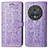 Coque Portefeuille Motif Fantaisie Livre Cuir Etui Clapet S03D pour Huawei Honor Magic5 Pro 5G Violet