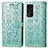 Coque Portefeuille Motif Fantaisie Livre Cuir Etui Clapet S03D pour Huawei Honor V40 5G Vert