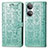 Coque Portefeuille Motif Fantaisie Livre Cuir Etui Clapet S03D pour Huawei Honor X7 Vert