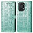 Coque Portefeuille Motif Fantaisie Livre Cuir Etui Clapet S03D pour Huawei Honor X7a Vert