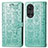 Coque Portefeuille Motif Fantaisie Livre Cuir Etui Clapet S03D pour Huawei Nova 9 Vert