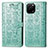 Coque Portefeuille Motif Fantaisie Livre Cuir Etui Clapet S03D pour Huawei Nova Y61 Vert