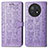 Coque Portefeuille Motif Fantaisie Livre Cuir Etui Clapet S03D pour Huawei Nova Y91 Violet