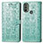 Coque Portefeuille Motif Fantaisie Livre Cuir Etui Clapet S03D pour Motorola Moto E20 Vert