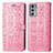 Coque Portefeuille Motif Fantaisie Livre Cuir Etui Clapet S03D pour Motorola Moto Edge 20 5G Rose