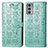 Coque Portefeuille Motif Fantaisie Livre Cuir Etui Clapet S03D pour Motorola Moto Edge 20 5G Vert