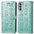 Coque Portefeuille Motif Fantaisie Livre Cuir Etui Clapet S03D pour Motorola Moto Edge (2022) 5G Vert