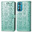 Coque Portefeuille Motif Fantaisie Livre Cuir Etui Clapet S03D pour Motorola Moto Edge 30 5G Vert