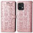 Coque Portefeuille Motif Fantaisie Livre Cuir Etui Clapet S03D pour Motorola Moto Edge 40 Pro 5G Or Rose