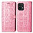 Coque Portefeuille Motif Fantaisie Livre Cuir Etui Clapet S03D pour Motorola Moto Edge 40 Pro 5G Rose