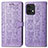 Coque Portefeuille Motif Fantaisie Livre Cuir Etui Clapet S03D pour Motorola Moto Edge 40 Pro 5G Violet