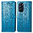 Coque Portefeuille Motif Fantaisie Livre Cuir Etui Clapet S03D pour Motorola Moto Edge X30 5G Bleu