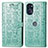 Coque Portefeuille Motif Fantaisie Livre Cuir Etui Clapet S03D pour Motorola Moto G 5G (2022) Vert