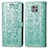 Coque Portefeuille Motif Fantaisie Livre Cuir Etui Clapet S03D pour Motorola Moto G Power (2021) Vert