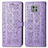 Coque Portefeuille Motif Fantaisie Livre Cuir Etui Clapet S03D pour Motorola Moto G Power (2021) Violet