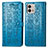 Coque Portefeuille Motif Fantaisie Livre Cuir Etui Clapet S03D pour Motorola Moto G Stylus (2023) 4G Bleu