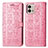 Coque Portefeuille Motif Fantaisie Livre Cuir Etui Clapet S03D pour Motorola Moto G Stylus (2023) 4G Rose