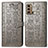 Coque Portefeuille Motif Fantaisie Livre Cuir Etui Clapet S03D pour Motorola Moto G40 Fusion Gris