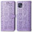 Coque Portefeuille Motif Fantaisie Livre Cuir Etui Clapet S03D pour Motorola Moto G50 5G Violet