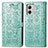 Coque Portefeuille Motif Fantaisie Livre Cuir Etui Clapet S03D pour Motorola Moto G53 5G Vert