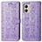 Coque Portefeuille Motif Fantaisie Livre Cuir Etui Clapet S03D pour Motorola Moto G53 5G Violet