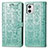 Coque Portefeuille Motif Fantaisie Livre Cuir Etui Clapet S03D pour Motorola Moto G73 5G Vert