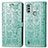 Coque Portefeuille Motif Fantaisie Livre Cuir Etui Clapet S03D pour Nokia C31 Vert