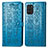 Coque Portefeuille Motif Fantaisie Livre Cuir Etui Clapet S03D pour Nokia G100 Bleu